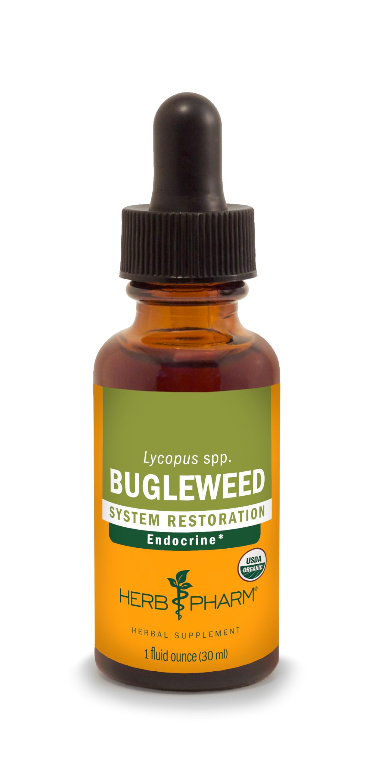 Herb Pharm Bugleweed Liquid Extract: Organic Bugleweed Tincture for Endocrine System Support, Gluten Free, Non-GMO, Vegan, Up to ~3 Week Supply, 1 oz* 1 Fl Oz (Pack of 1)