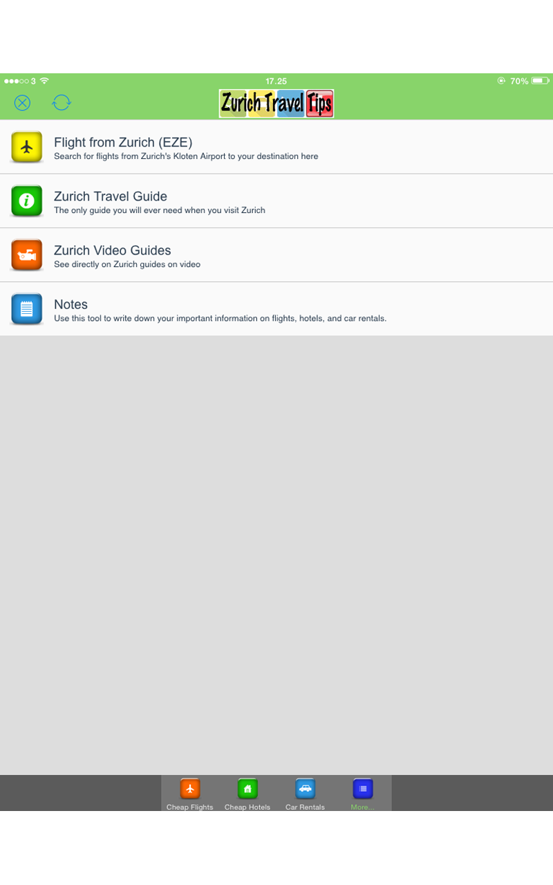 Cheap Flights Zurich, for Android