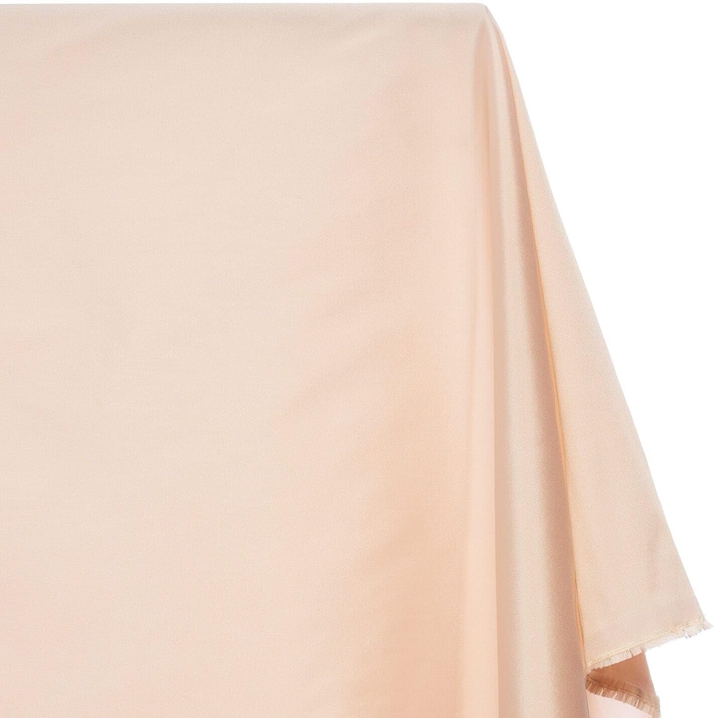 Taffeta Lining 100% Polyester 80 GSM Lightweight Shiny Fabric by The Yard for Sewing Apparel & Accessories - Blush (5 Yards)