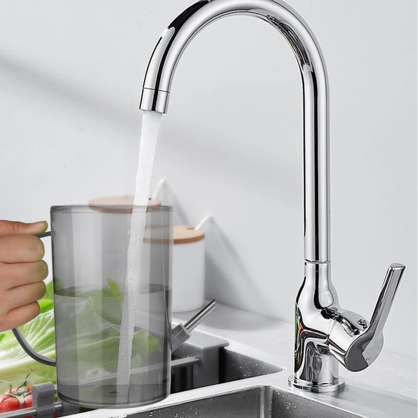 Arrosoir D'intérieur 1 Litre Avec Long Bec - Bec En Acier Inoxydable - Design Moderne Et Léger - Pour Plantes Et Fleurs
