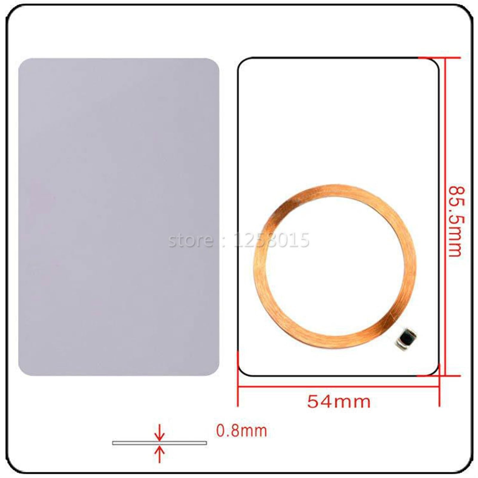 Rfid125khz em4305 Copy em4100 Thin Card 100 Pieces 5200 T5577 Proximity Rewritale For Door Access Control System Time Attendance(ID125khz 5200 Copy)