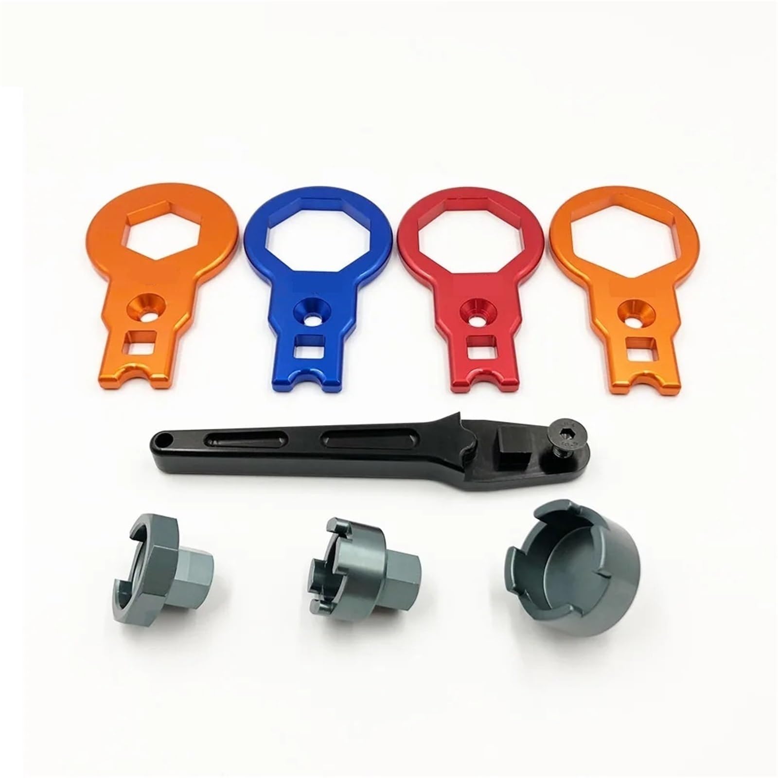 VNSMM Amortisseurs Kits Clé dynamométrique pour Capuchon de Fourche d'amortisseur Avant de Moto, Outil de démontage de soupape de Compression adapté à KTM TC Ressorts Amortisseurs(C