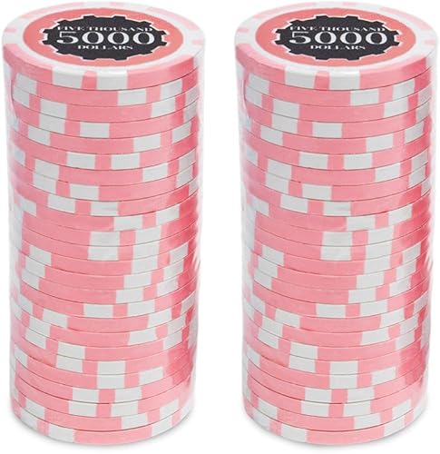 Vista 21 de Brybelly Eclipse - Fichas de póquer pesadas de 0.49 oz (0.49 oz), 50 unidades Azul ($10 Dark Blue)