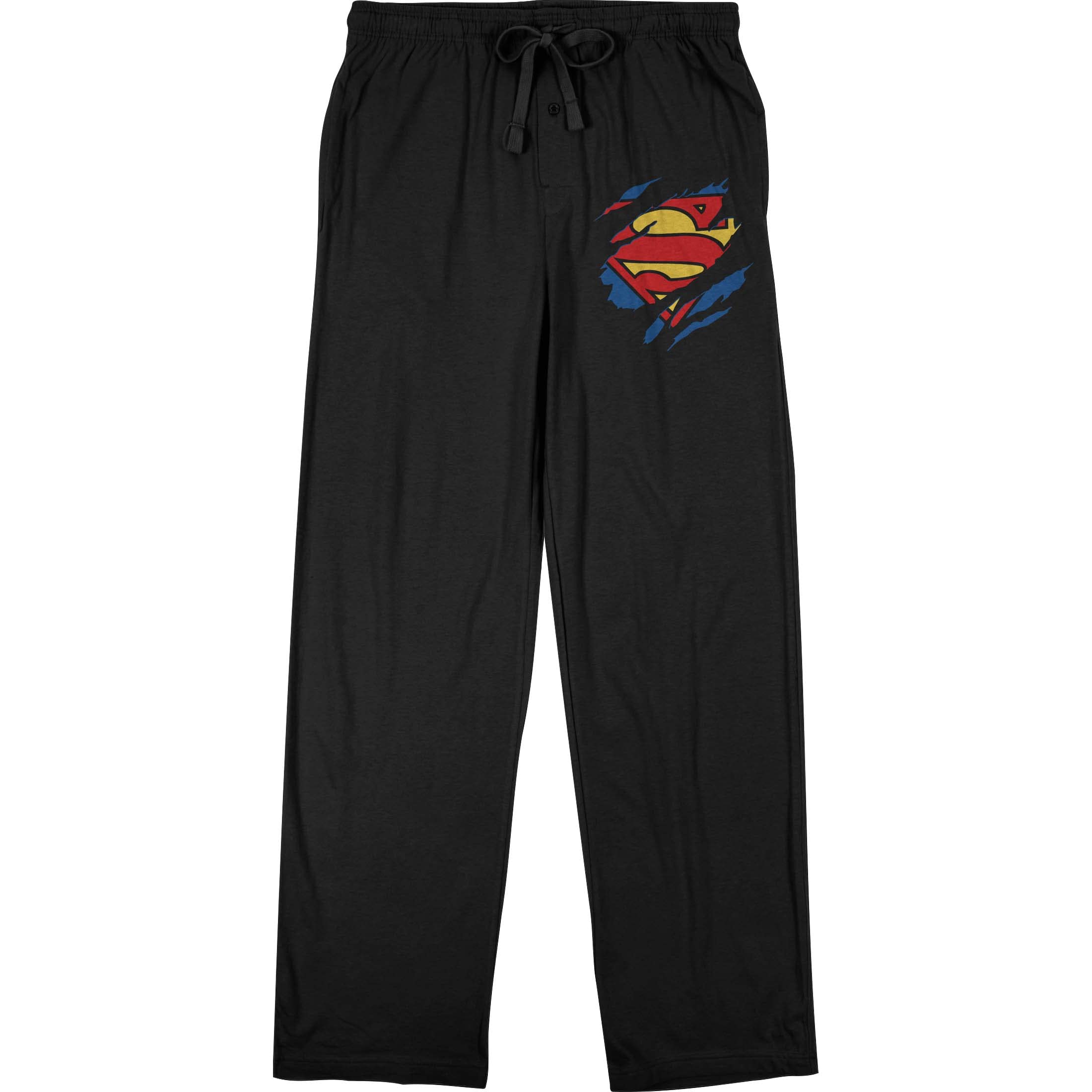 Bioworld Superman Logo Men's Adult Black Pajama Pants