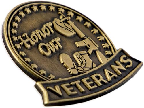 Miniatura 2 de PinMart Pin de veterano Pin patriótico americano de solapa o sombrero Orgulloso de ser retirado ejército, marina, fuerza aérea o cuerpo de marina