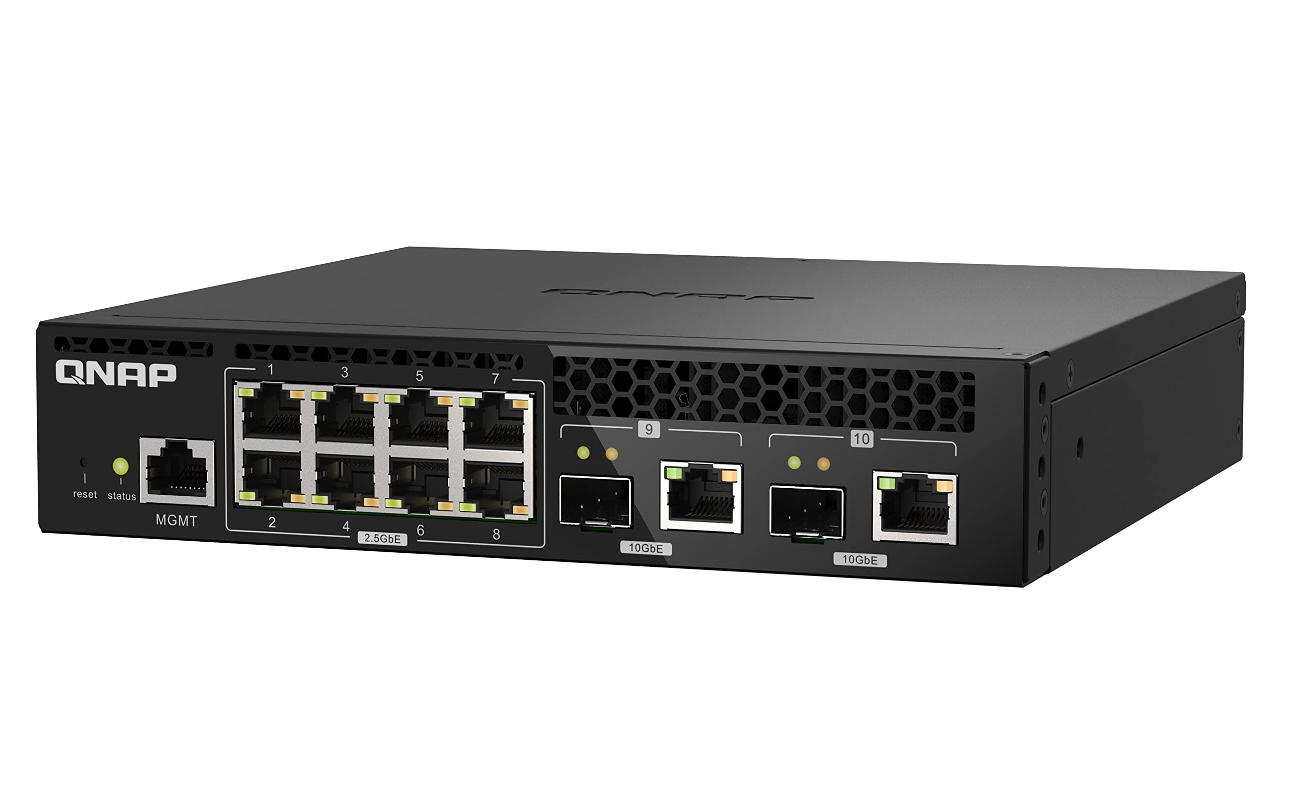 Qnap QsW-M2108R-2c - Switch - Gestito - 8 X 2.5gbasE-T + 2 X Combo 10 Gigabit Sfp+/rJ-45