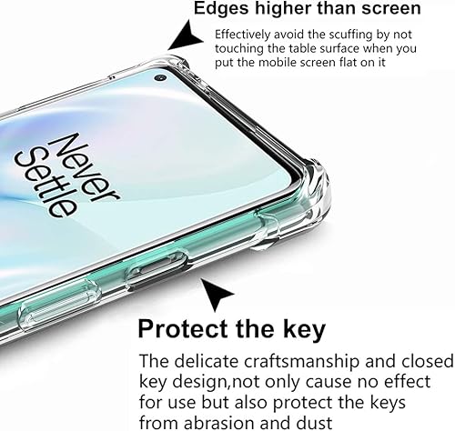 Miniatura 7 de Osophter Funda para Oneplus 8 no compatible con la versión Verizon, diseño floral de flores para niñas y mujeres, absorción de golpes, flexible de