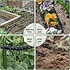 Flat Soaker Hose 100ft, Garden Hose with Heavy Duty Double Layer Design, Drip Irrigation Hose Saves 80% Water, Leak Proof Sprinkler Hose for Garden, Lawn, Vegetable plot (50ft x 2) #1