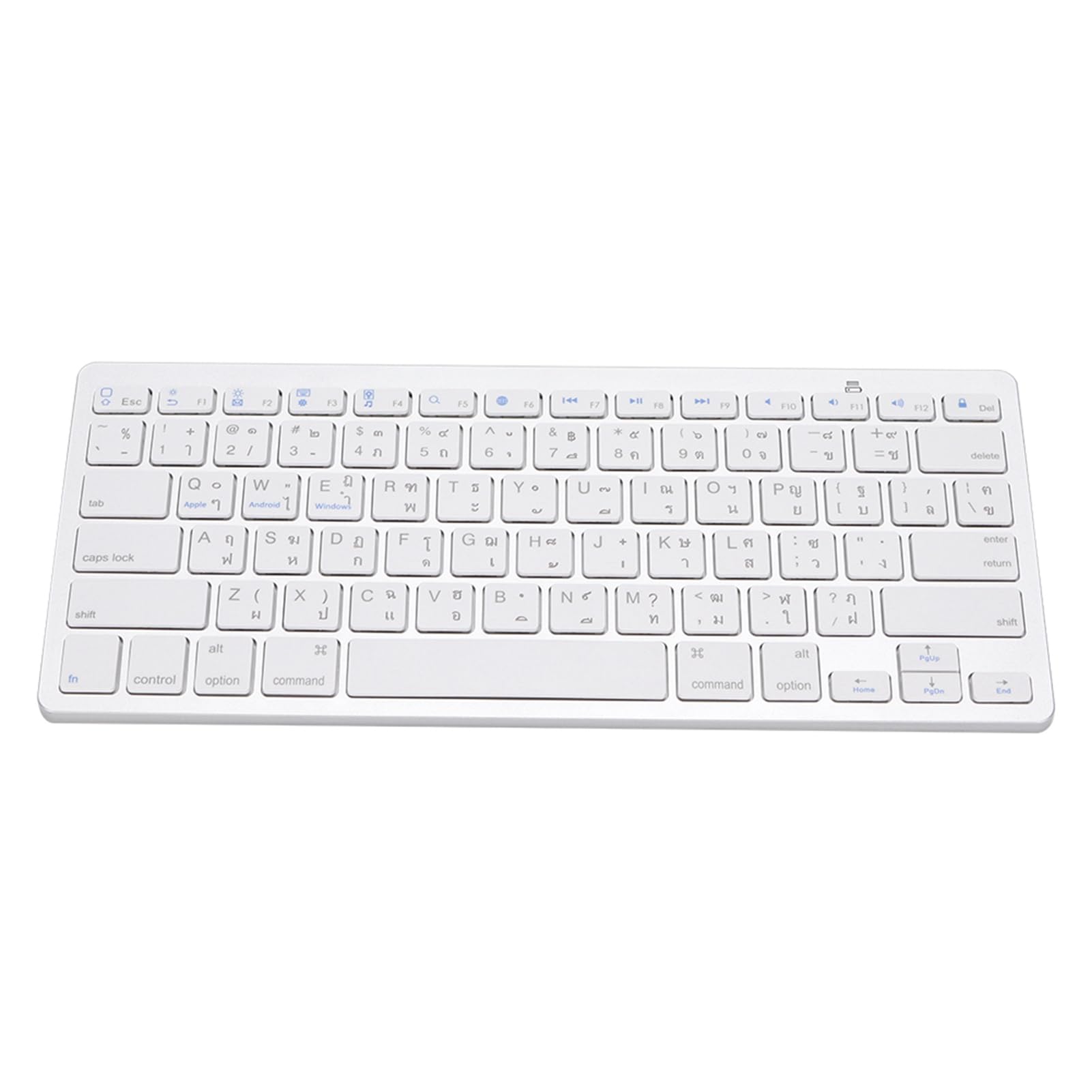 Bewinner Thailändische Ultradünne kabellose Tastatur, 78 Tasten Ultradünne Tragbare Multifunktionstastatur mit Schwebenden Tasten für iOS/Mac/Android/Windows, PC Gaming Tastaturen