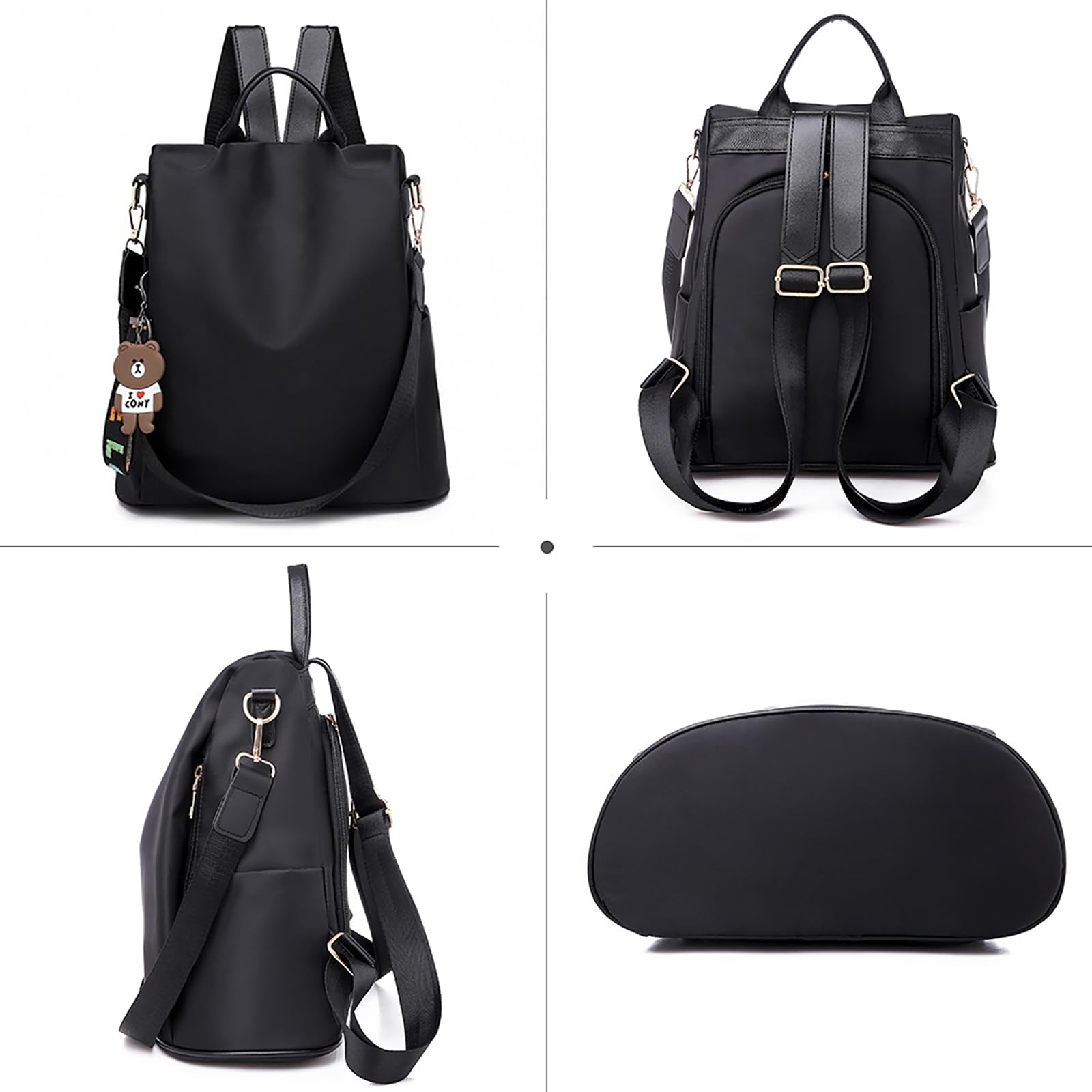 Ray-Velocity Zaino Antifurto Donna, Borse Zainetto Donna Impermeabile, Borsa a Tracolla Moda per Uscire, Lavoro, Viaggio, Scuola, Università