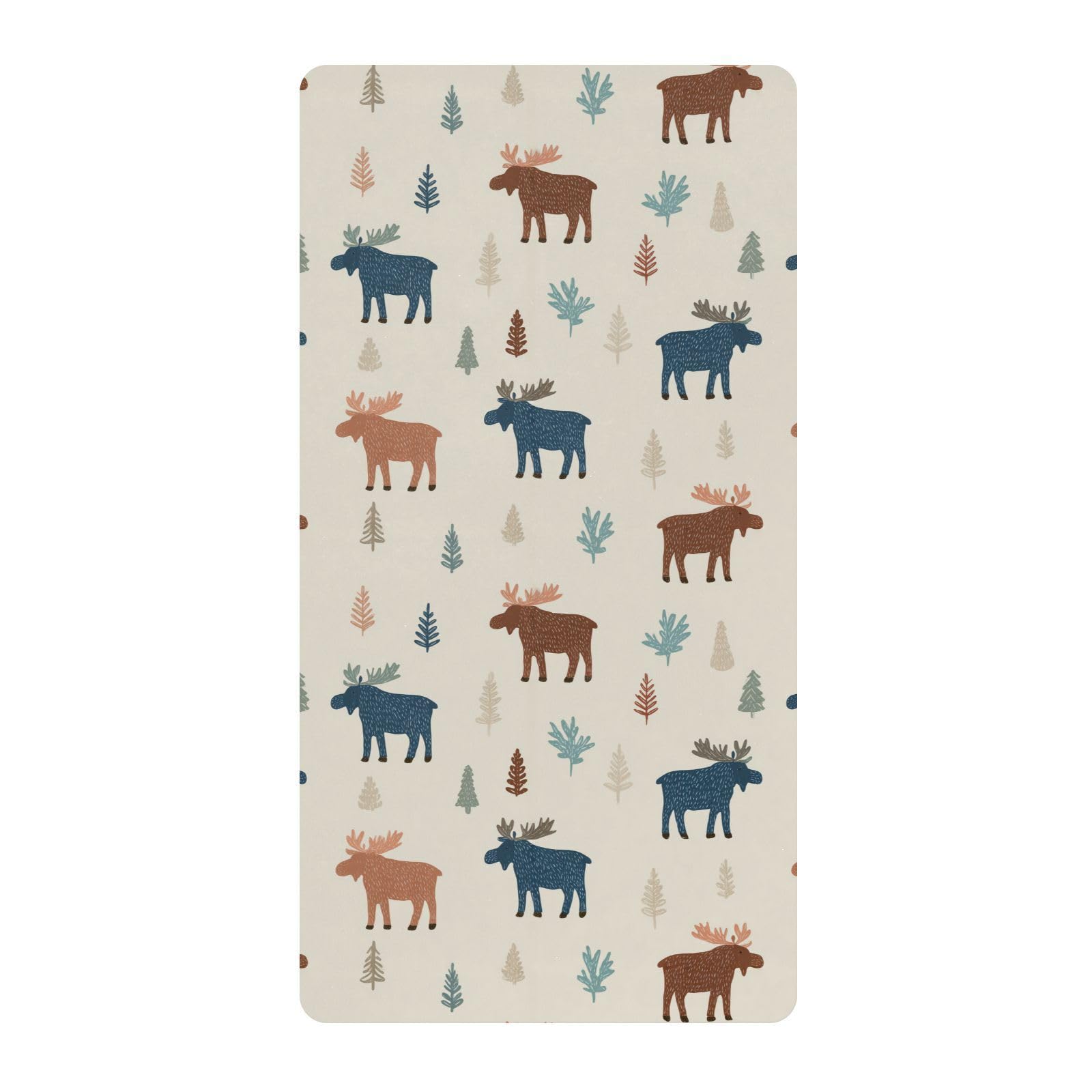 Funny Wildlife - Sábanas para cuna de bebé, niños y niñas, de algodón, cómodas y transpirables, colchones para guardería, 1 paquete de cuna de acolchonado