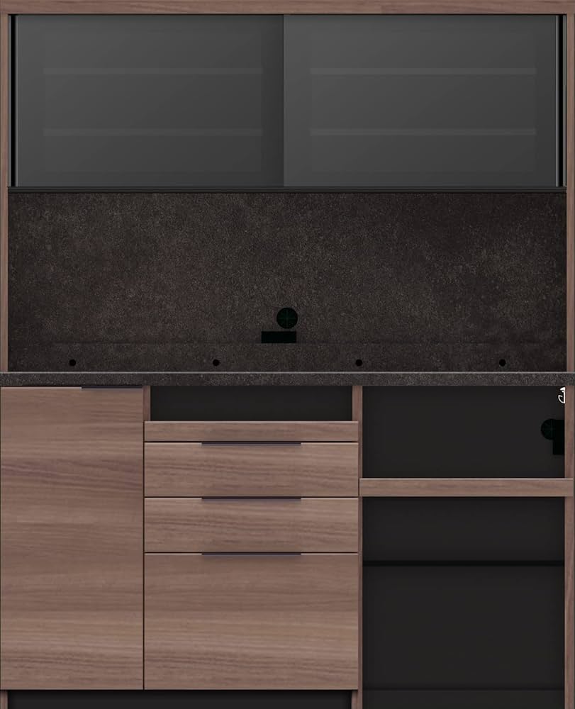 Amazon.co.jp: パモウナ(Pamouna) 食器棚 キッチンボード 幅160×奥行50