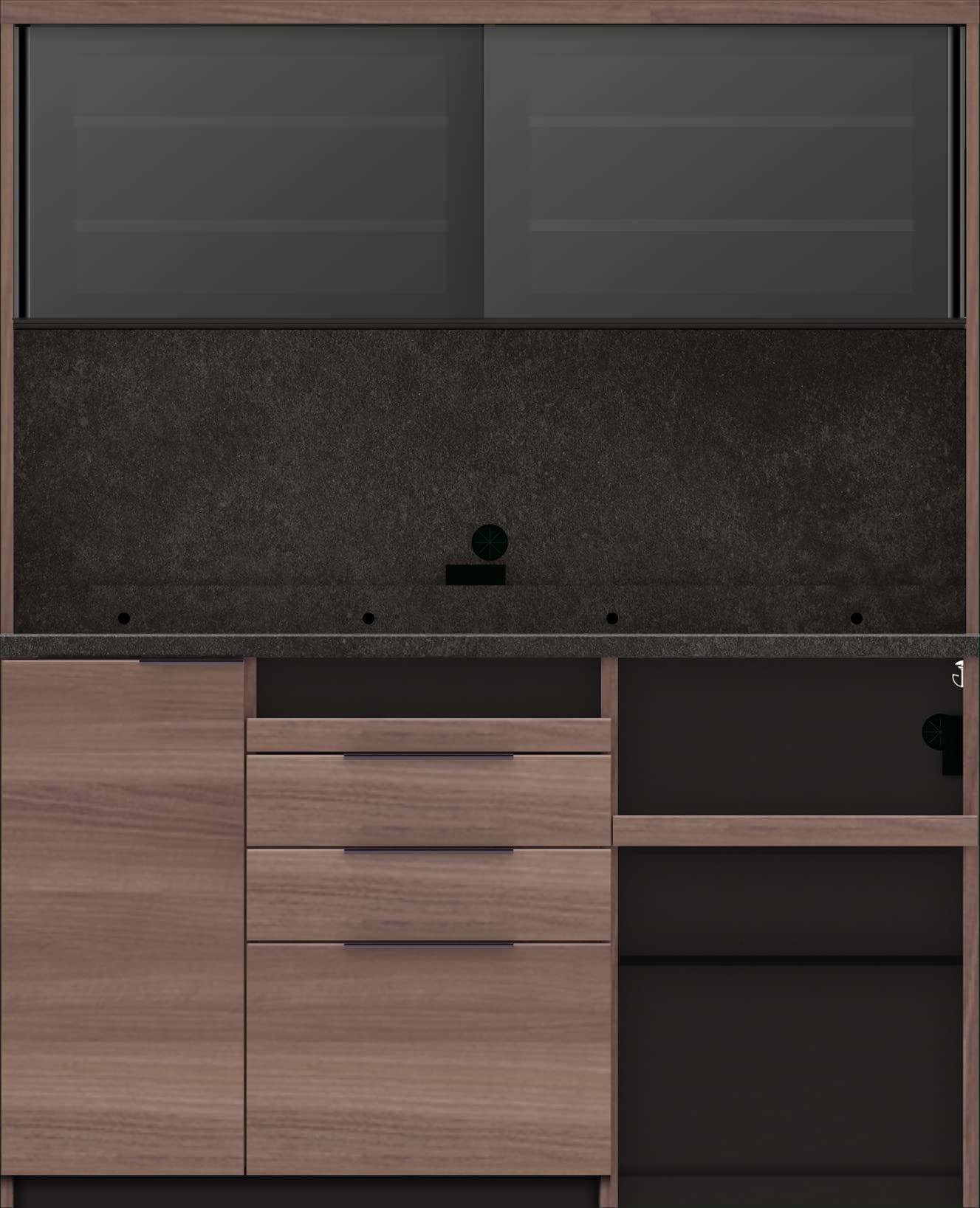 Amazon.co.jp: パモウナ(Pamouna) 食器棚 キッチンボード 幅160×奥行50 Amazon.co.jp: パモウナ(Pamouna) 食器棚 キッチンボード 幅160×奥行50