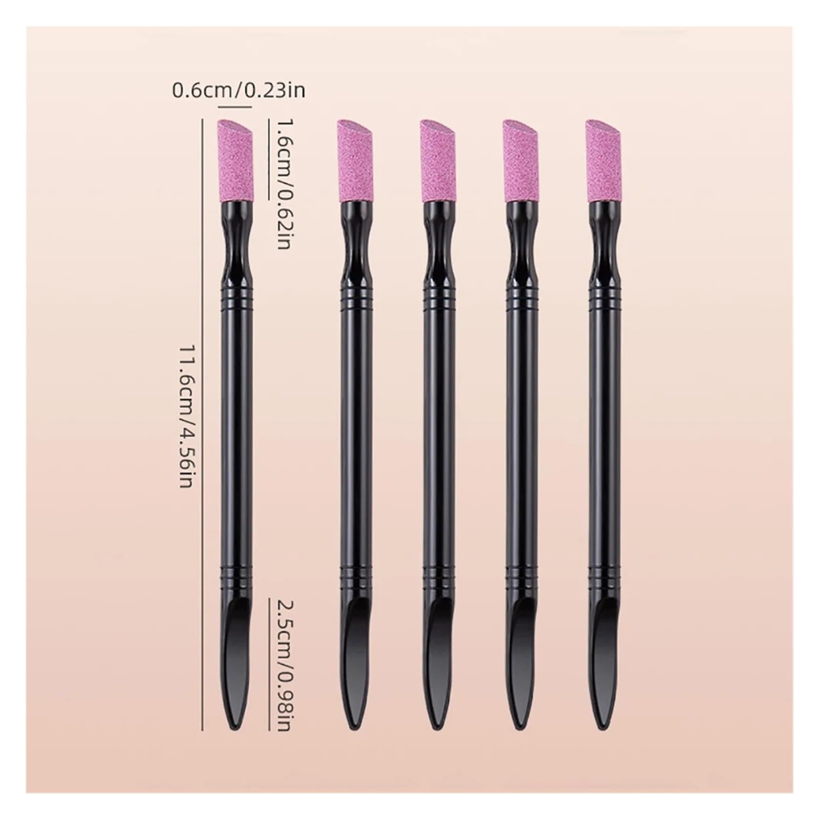 Spingi Cuticole Spingicuticole for lima for unghie da 100 pezzi Per Pelle Morta | Dispositivo di rimozione Trimmer Levigatura File Stick Pen Buffer Strumenti for manicure