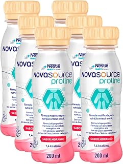 Novasource Proline 200ml - Sabor Morango - Nestle - Kit com 6