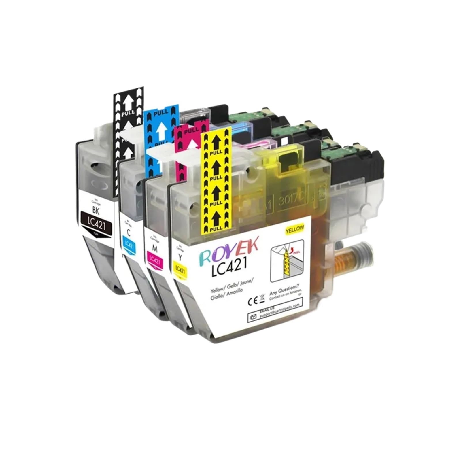 Cartuccia d'inchiostro LC421 XL 421XL, compatibile con Brother, DCP-J1050DW