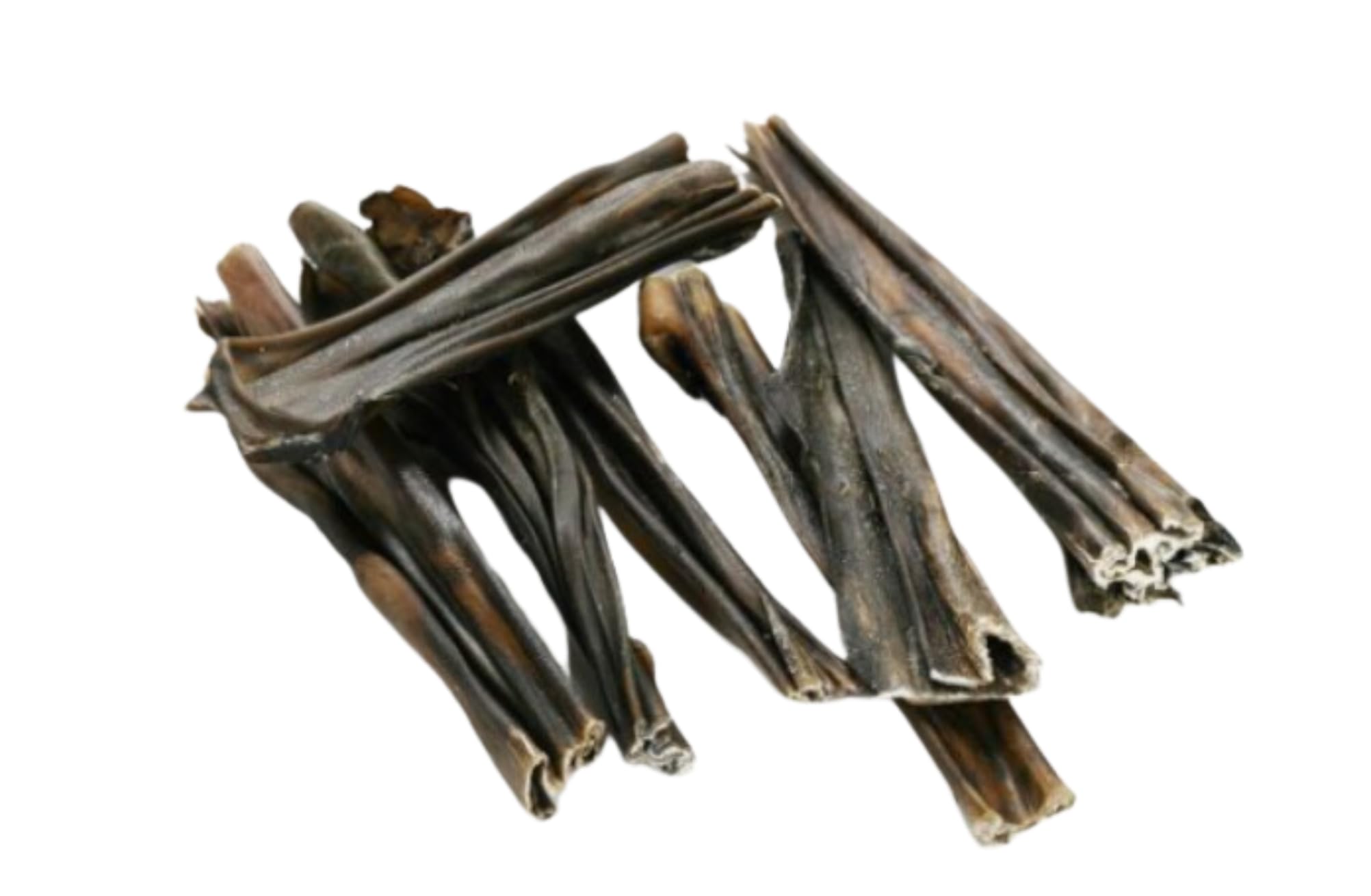 Premium Dried Venison Skin Dog Treats - Natural Teeth Cleaning Chews, Low Calorie, Long Lasting, No Hide Chew for Dogs 200g Pack