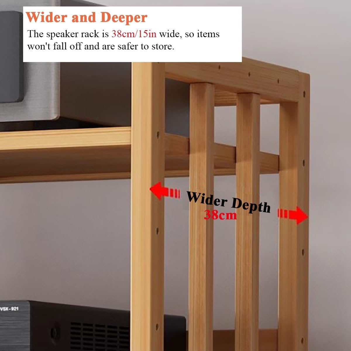 Soporte de audio móvil para sala de estar, soporte estéreo para reproductor de DVD, CD, consolas de juegos y altavoces, unidad de almacenamiento de componentes versátil (W-70 cm, blanco)