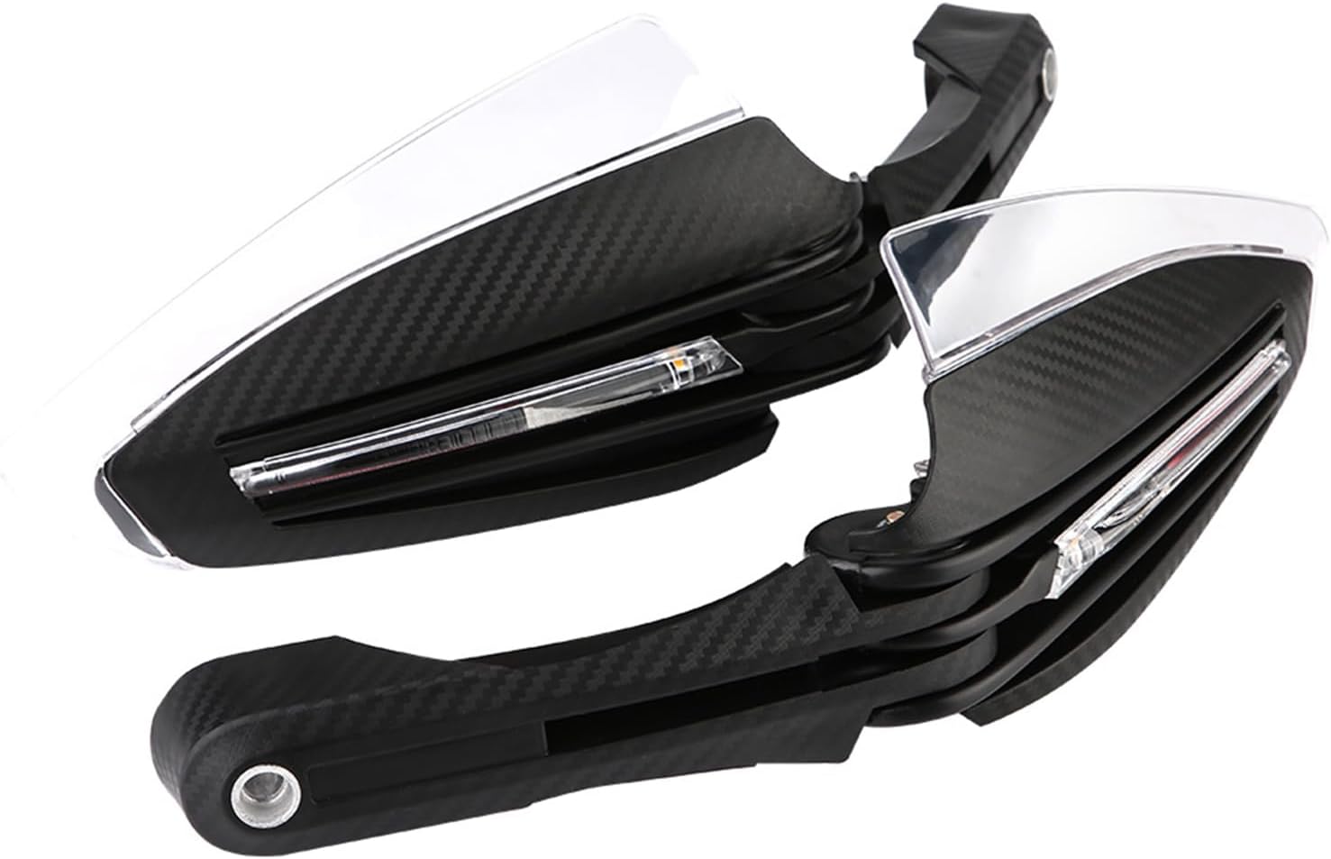LED Hand Guard, 2pcs 7/8 Motorcycle Hand Guards with LED Turn DRL Indicator Protector, Suitable for motorcycles with 7/8 handlebars. Additional visibility for driving safety