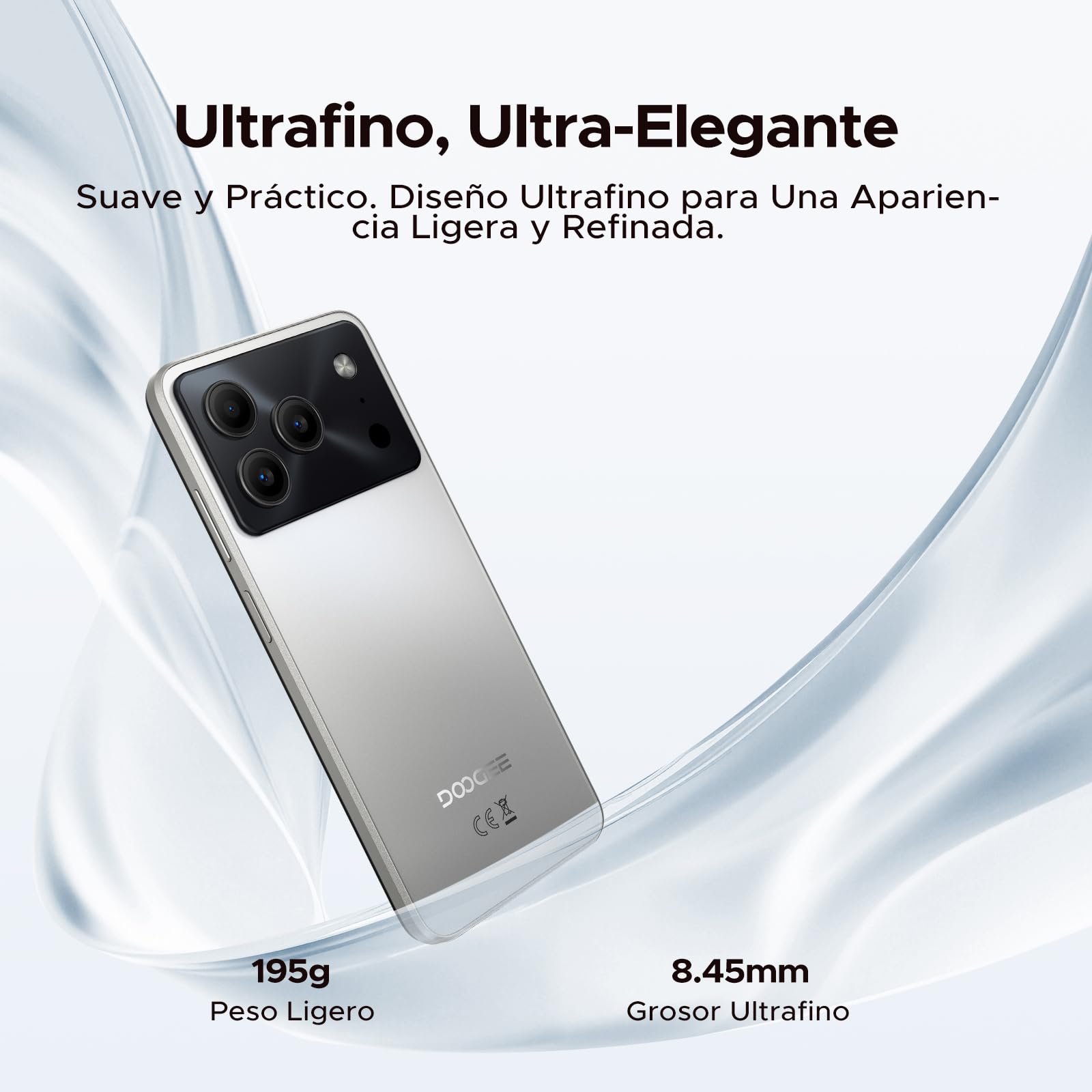 NOTE56PRO Android 16 Telefono Movil Libres, 6150mAh 32GB+128GB/2TB Smartphone, Octa Core Telefonos Moviles HD+ 6,56", Cámara 13MP+8MP Teléfono Móvil, Gemini AI/Dual SIM/Face ID/Widevine L1