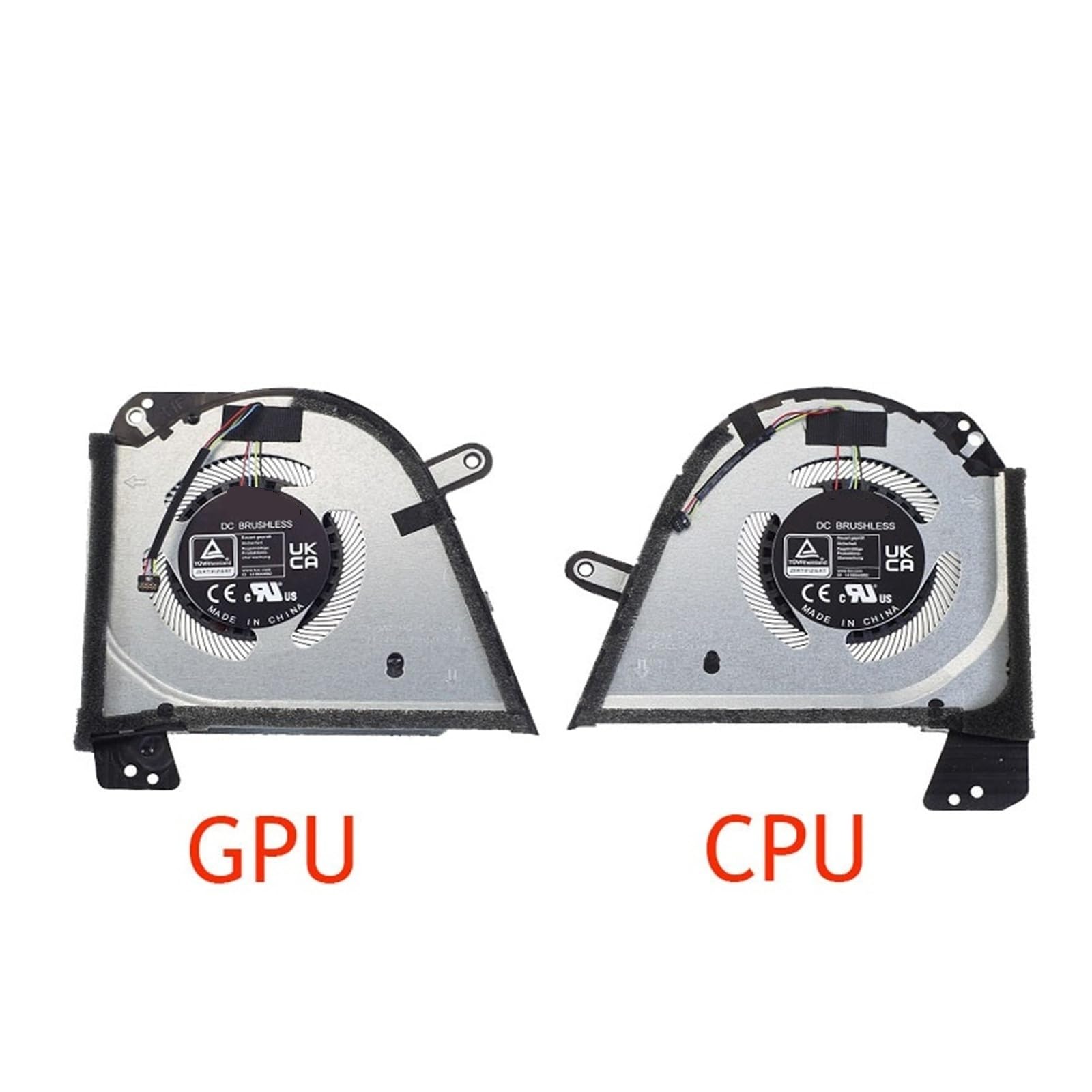 Ventola di raffreddamento CPU GPU for laptop DC12V 0,6A 4 pin, compatibile con ASUS, GU603VV 13NR0BL0T06011 13NR0BL0T07011(CPU GPU Fan)