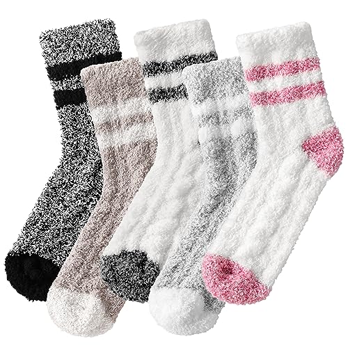 Pleneal Fuzzy Socks for Women - Fluffy Sock Women, Winter Warm Cozy Sock for Womens Slipper Socks - Main Image