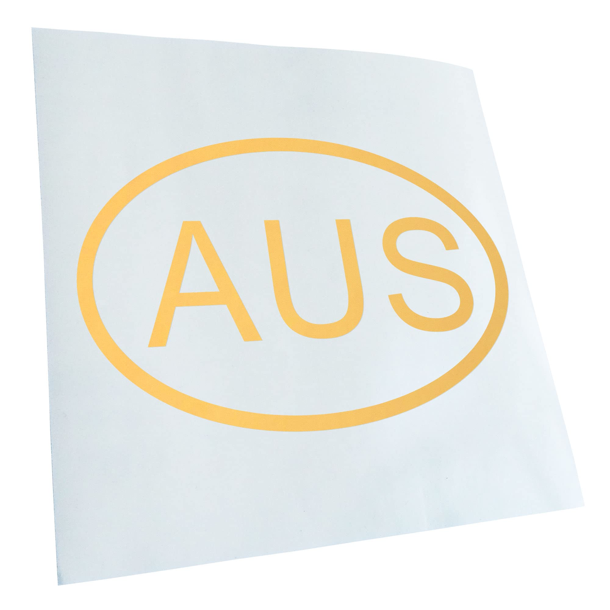 Kiwistar - Car Sticker - Cream - 50 x 33 cm Australia AU - Rear Window Car Sticker Weatherproof for Car Truck Moped Truck - Sticker Exterior Self-Adhesive Tuning Accessories for Window Vehicle Window