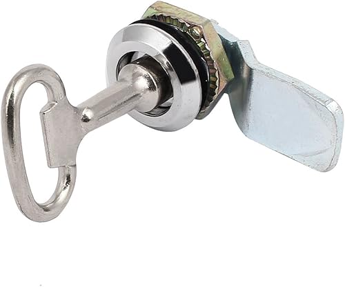 Miniatura 2 de uxcell Cerradura tubular de la cerradura de la leva del panel de bloqueo del zócalo cuadrado del guardia de