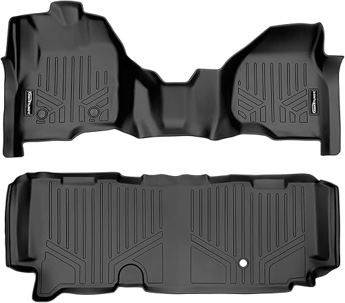 Miniatura 28 de SMARTLINER Alfombrillas de primera fila de ajuste personalizado (1 unidad) compatibles con Ford Transit 2020-2022 Ford Transit 2023 - 2025,Negro