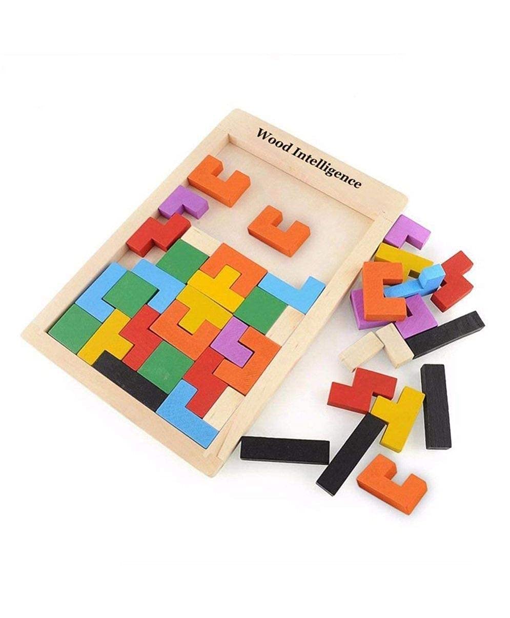 Galaitik Tetris Puzzles for Kids, Wood Intelligence Brain Games Building Blocks 40 Pcs Tangram Jigsaw Teasers Educational Toy, Children Puzzle Board Game for Ages 3 + Boys Girls (B0D8L6QJ3H) Amazon Price History, Amazon Price Tracker