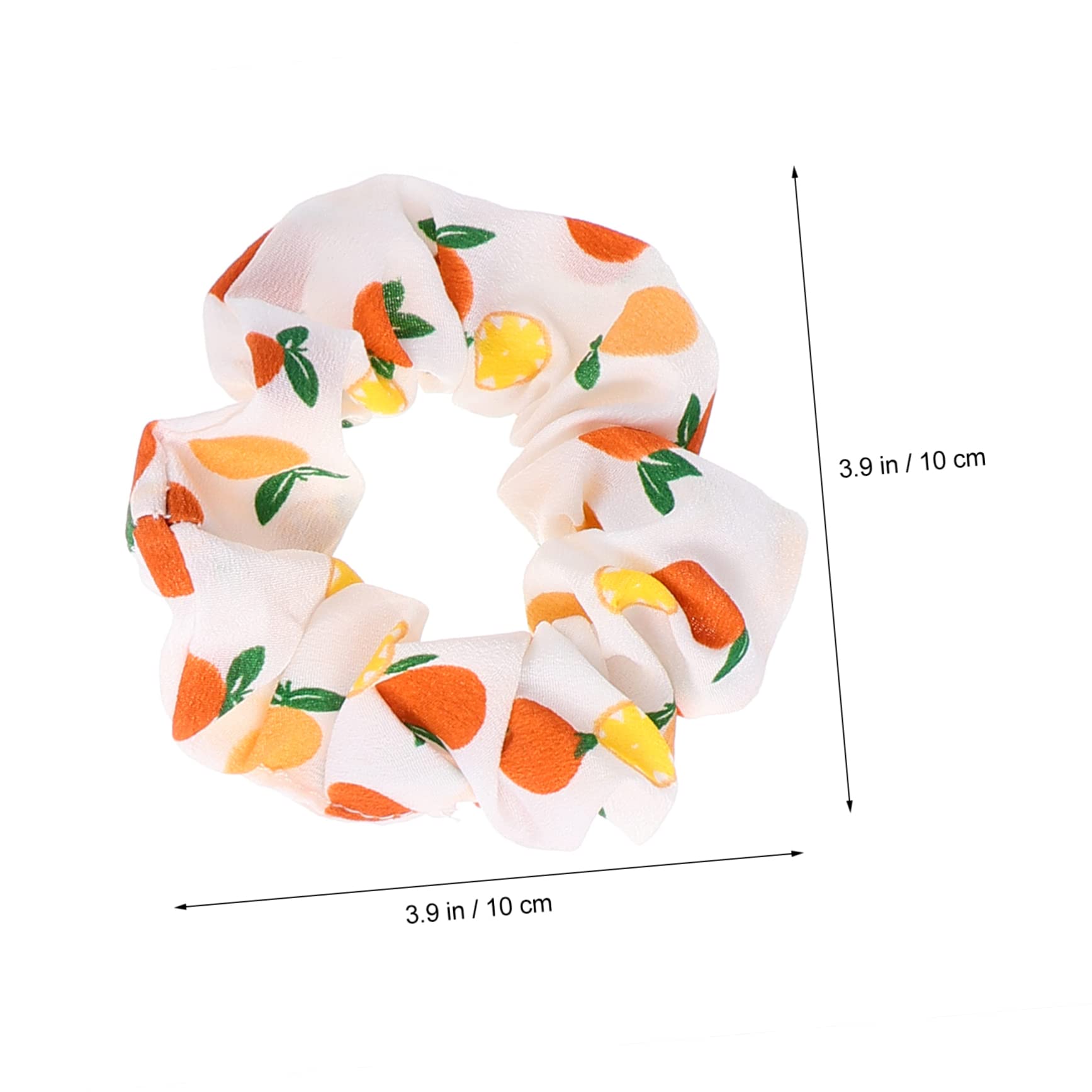 48 Piezas Anillo De Pelo De Salchicha De Frutas Accesorios Para El Cabello De Fresa Bandas Elásticas Para El Cabello Scrunchy Pelo De Gasa Accesorios Para El Cabello Infantil Tela FRCOLOR
