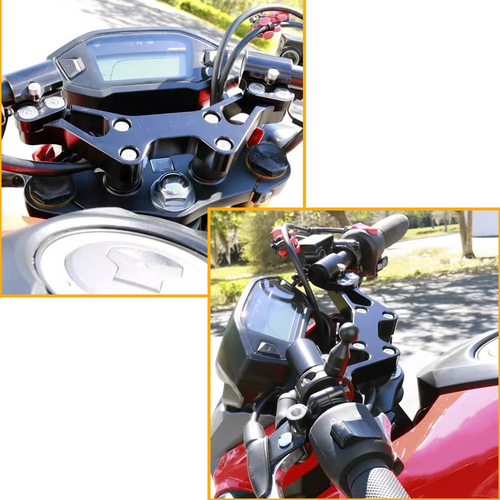 Amazon | QIDIAN オートバイ下部調整可能ハンドルバーライザー