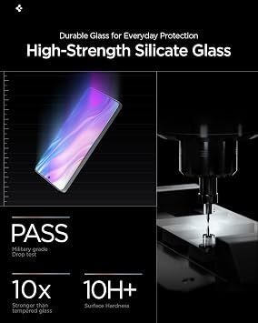 Spigen Samsung Galaxy S26 Plus ile Uyumlu Cam Ekran Koruyucu AluminaCore™ iyonlaştırılmış Güçlendirilmiş Cam Teknolojisi Anti-Dust Uygulama Kolay Kurulum GLAS.tR EZ Fit Pro (2 Adet) - AGL11079