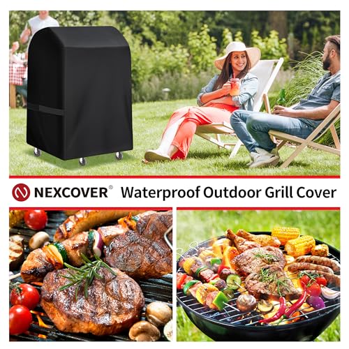 NEXCOVER Grill Cover- 30\" Waterproof BBQ Grill Cover, Barbeque Cover Grill Cover for Outdoor Grill, UV Resistant Dustproof Barbecue Smoker Cover. - Thumbnail 7