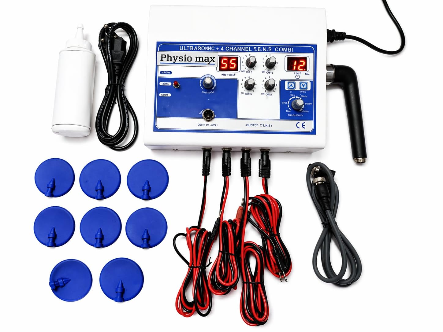 Ultrasonic 4 Channel TENS Combi Machine | Digital Ultrasonic & 4 Channel TENS Unit | Professional Physiotherapy Equipment for Clinics & Rehabilitation Centres-picture-17