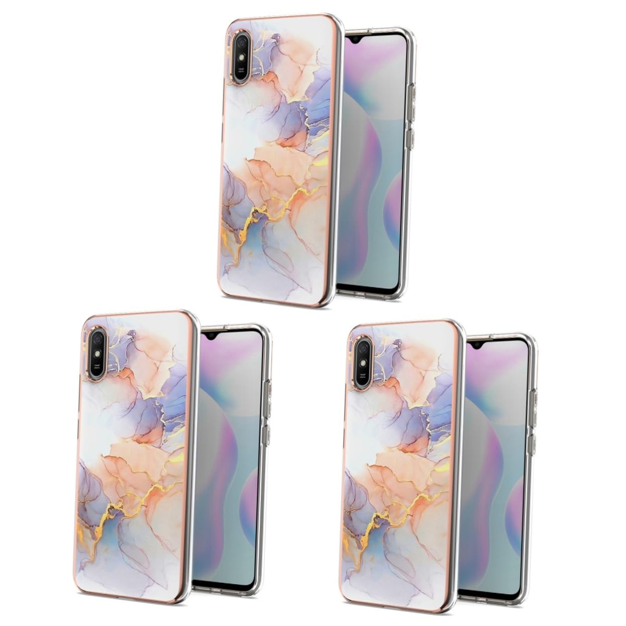 Coque de luxe TPU OSALADI marbrée blanche ultra-fine antichoc - 8