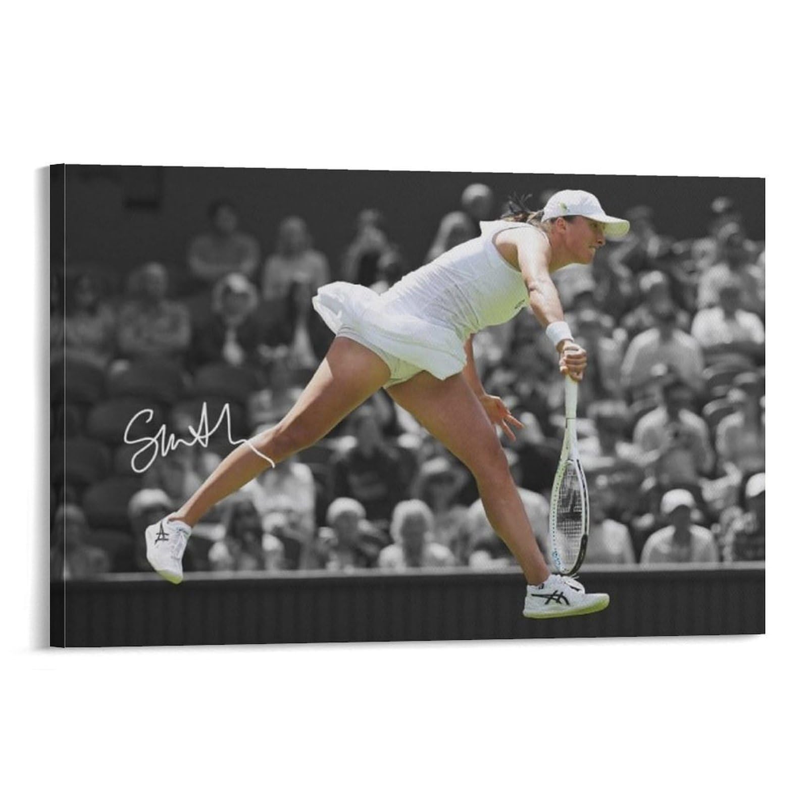 ASUIU Iga Swiatek Canvas Poster Artworks Picture Print Poster Wall Art Painting Canvas Decor Home Posters 12x18inch(30x45cm)
