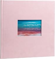 Fotoalbum Exacompta Skandi na 60 fotografií, 30 bielych strán, 25x25 cm, so zamatovým obalom a prispôsobiteľným okienkom 2