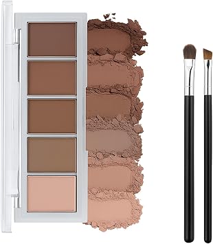 Neutral Nude Brown Eyeshadow Palette for Women   5 Velvety Matte Shades & Creamy Blendable Formula, Highly Pigmented & Long-Lasting, Perfect for Natural or Smokey Eye Makeup Looks Mocha Nude
