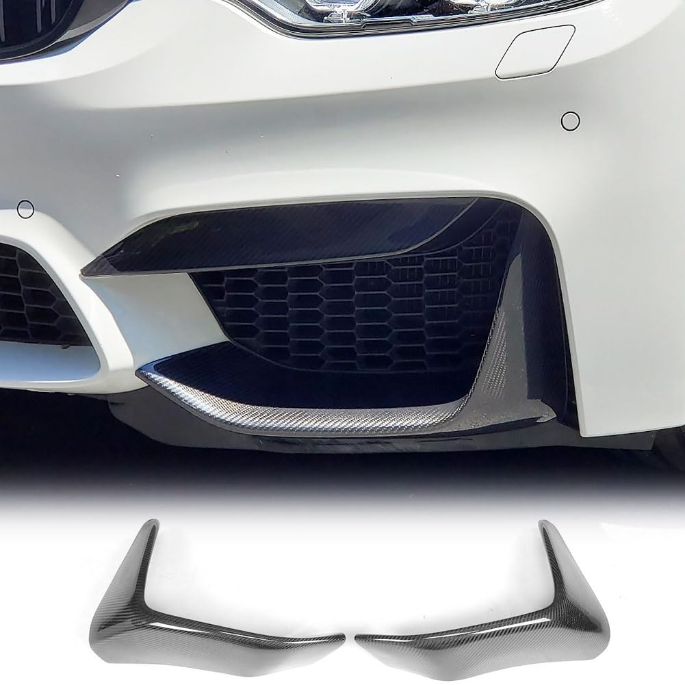 Carbon Fiber Front Bumper Splitters for BMW BMW M3 F80/ M4 F82 F83 2014-2018 Bumper Lip Spoiler Chin Splitter Fog Lamp Trim Factory Outlet