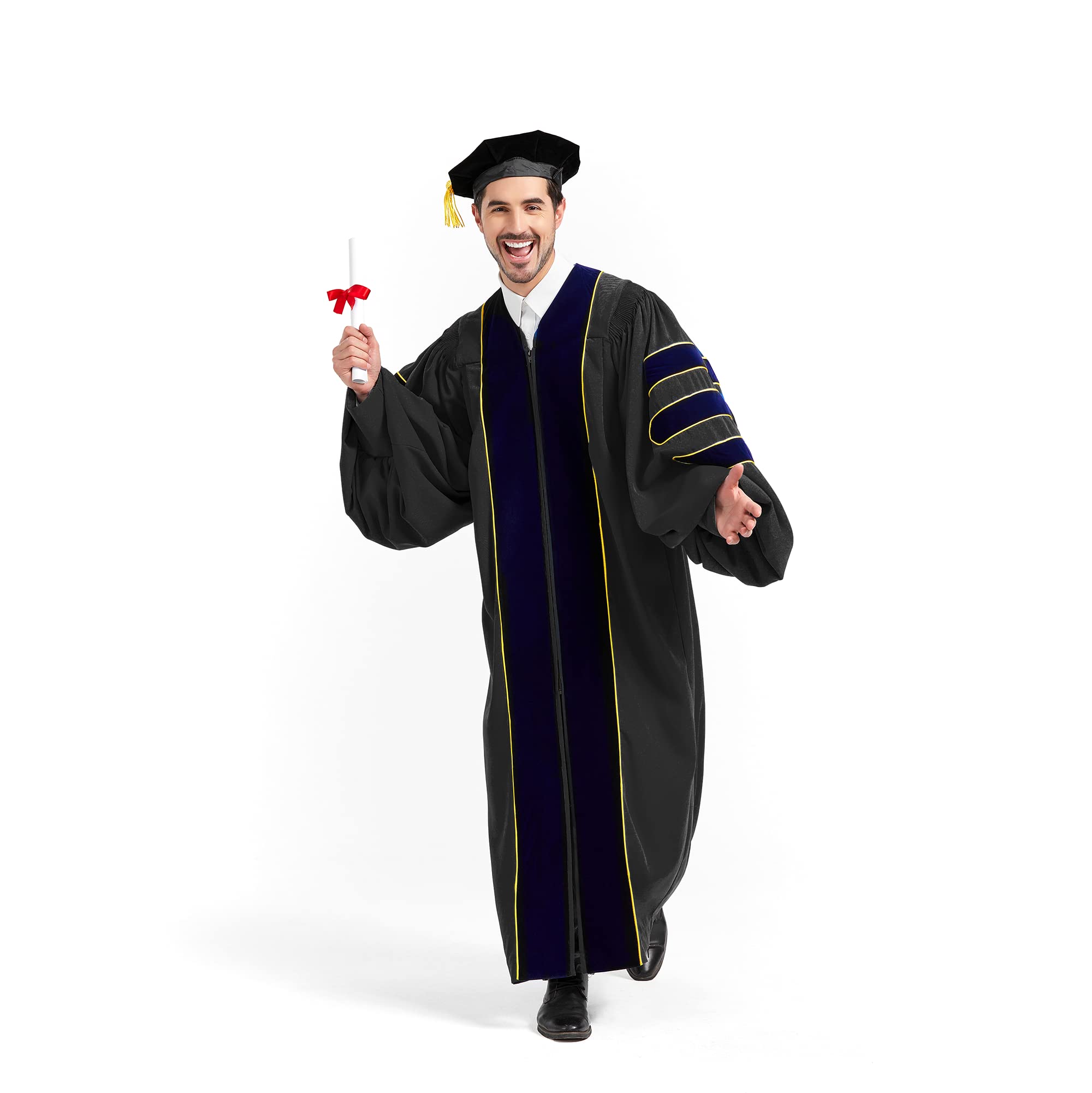 Premium Doctoral Tam Gown for Faculty and Graduates