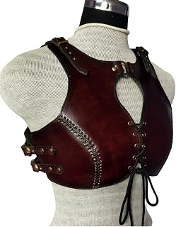 Shieldmaiden Female Armor, Leather Viking Lady Chest Plate