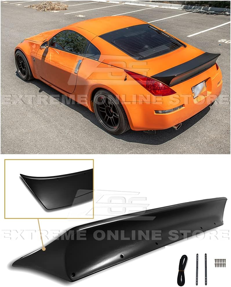 Buy Replacement For 2003 2008 Nissan 350z Fairlady Z34 Eos Rocket Bunny Style Fiberglass Primer Black Duckbill Rear Trunk Lid Wing Spoiler Online In Singapore B07bz3yspk