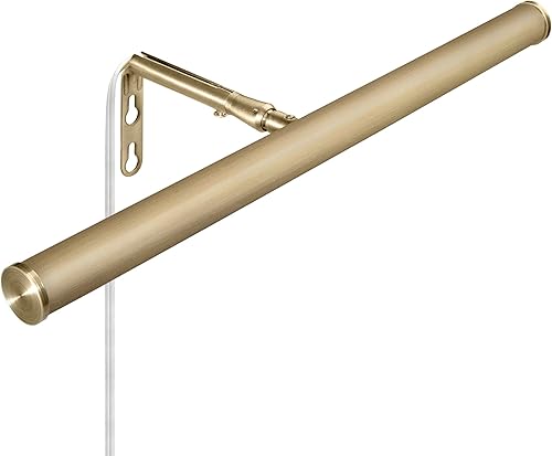 Miniatura 2 de Maxxima Luz LED de pared de 14 pulgadas, pantalla LED integrada, 3000 K blanco cálido, 200 lúmenes, incluye interruptor de encendidoapagado, luz