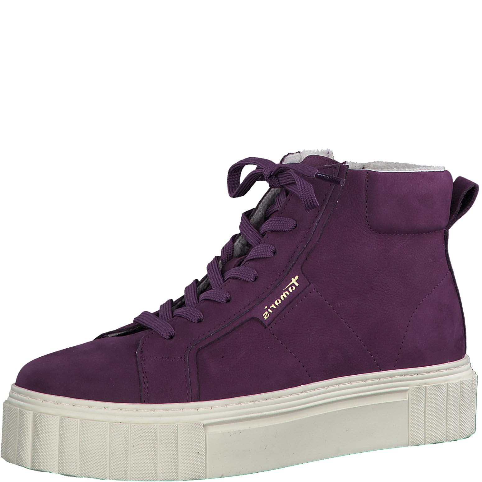 Tamaris Women's High-Top Trainers, Women's Low Shoes, Interchangeable Footbed, Old Rose Pat, 5 UK