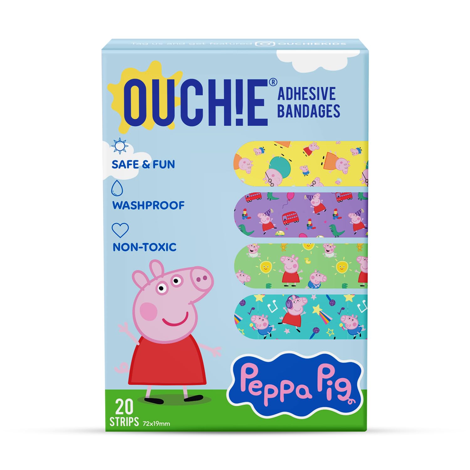 Peppa Pig and Family Non-Toxic Printed Bandages (Pack of 20)-image-37