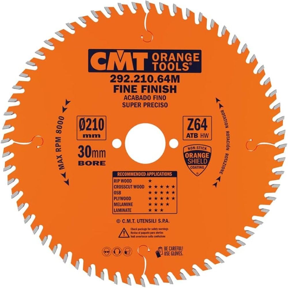CMT 292.210.64M LAME P.PORTABLES 210X2.8X30 Z=64 15° ATB