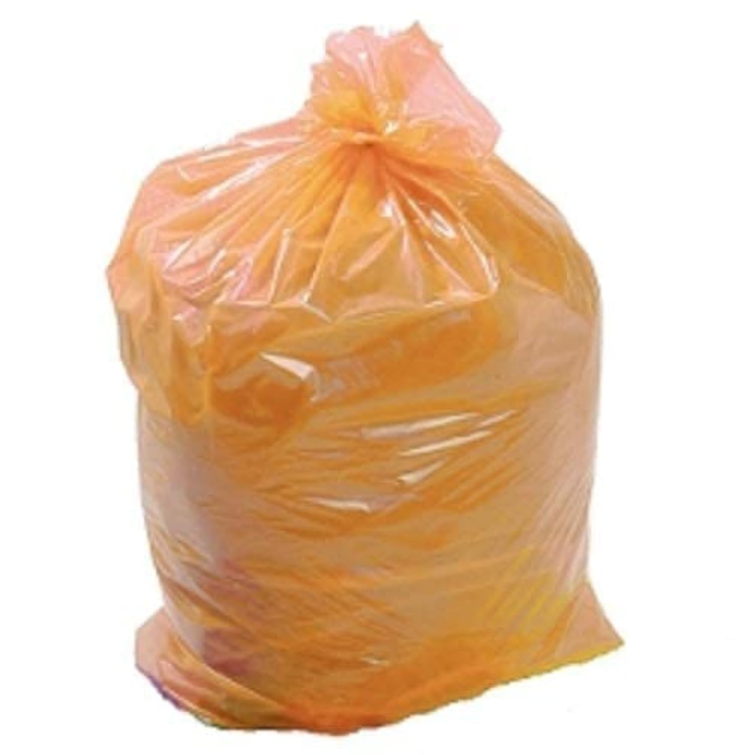50x Large Strong Refuse Rubbish Waste Recycling Dustbin Bin Bags ORANGE 18" x 29" x 39" (140g) Uk Store 247 Brand