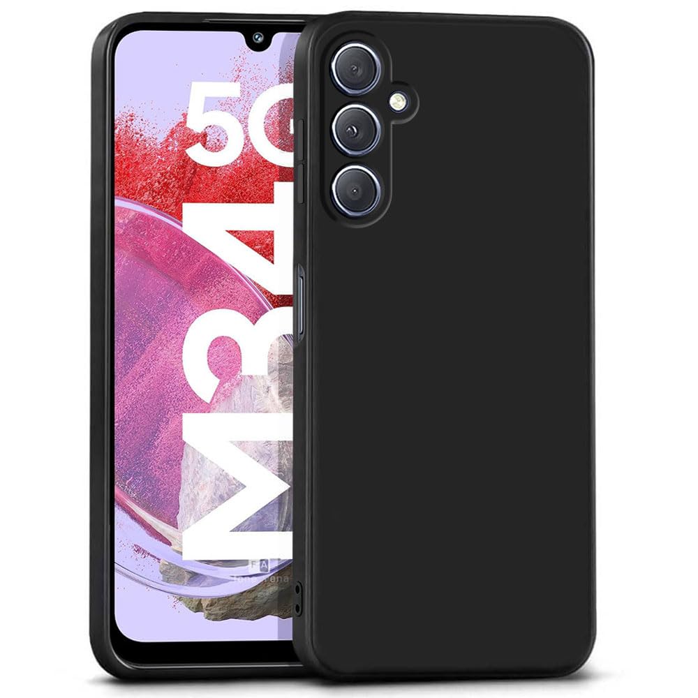 WOW IMAGINE Back Cover for Samsung Galaxy M34 5G | F34 5G | Ultra Slim Soft Rubberised Case | Inner Velvet Fabric Lining | Matte Silicone Flexible Mobile Case | Camera Protection - Black (B0CBH1F25F) Amazon Price History, Amazon Price Tracker