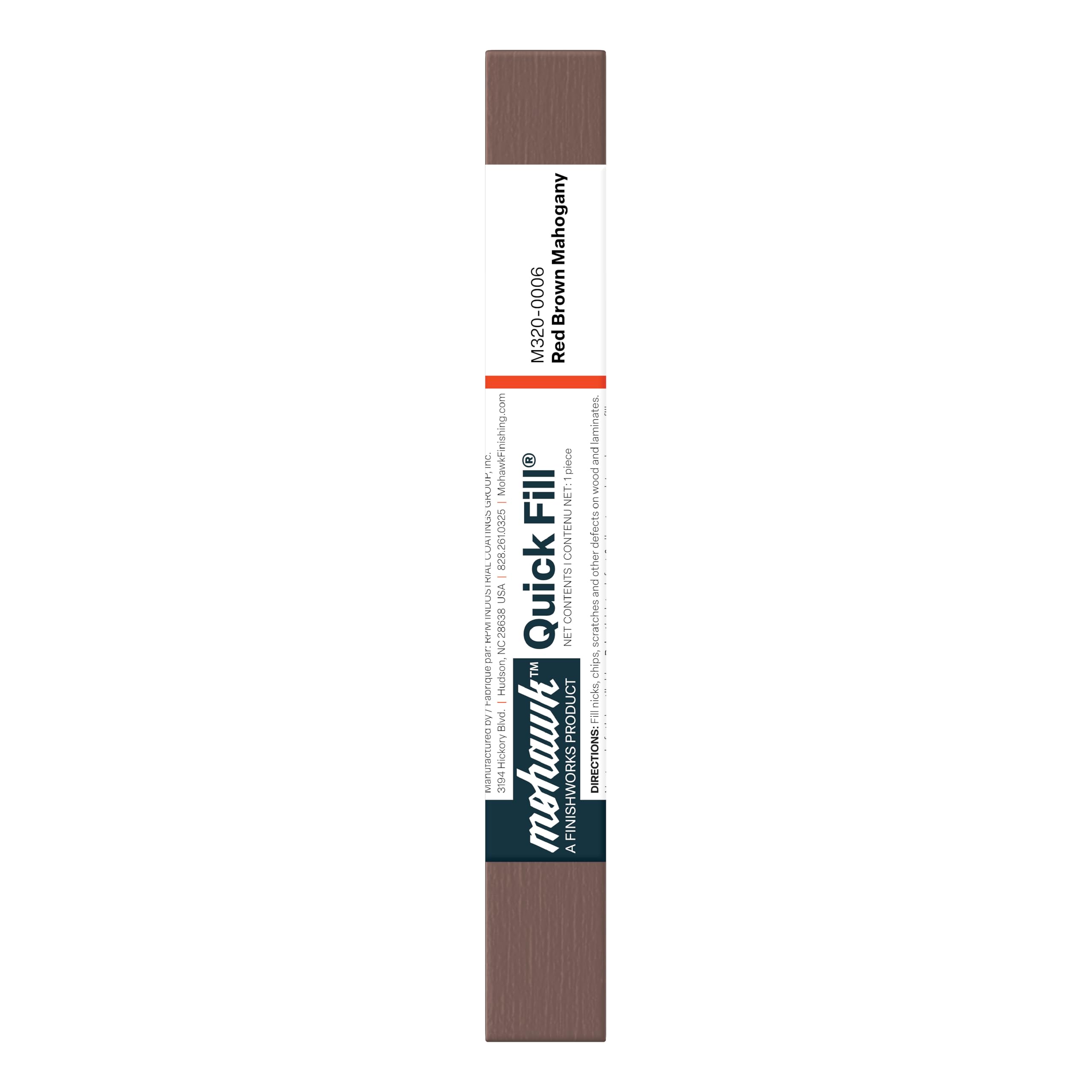 Mohawk Finishing Products M320-0006 Red Brown Mahogany Mohawk Quick Fill Burn-in Stick